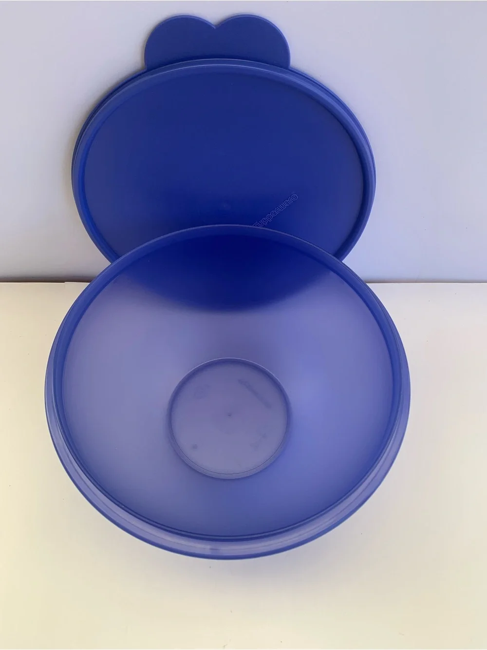 Navy  Plastic Storage Bowl with Lid  2L 8 3/4 Cups